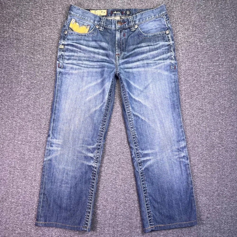 Marc Ecko Jeans Mens 33 Standard Y2K Streetwear Embroidered Hip Hop Baggy Grunge